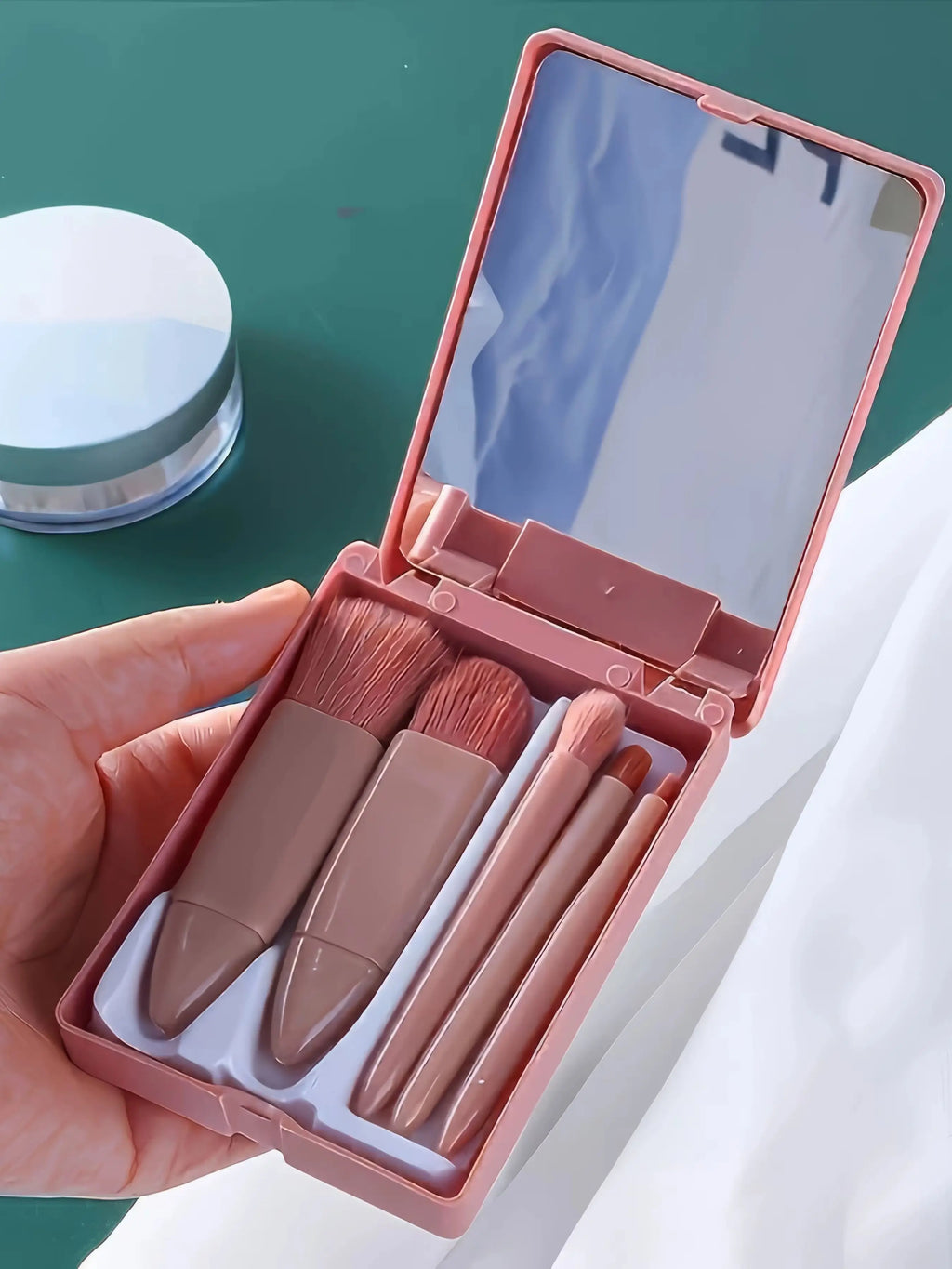 5 pc Professional Portable Makeup Brush Kit