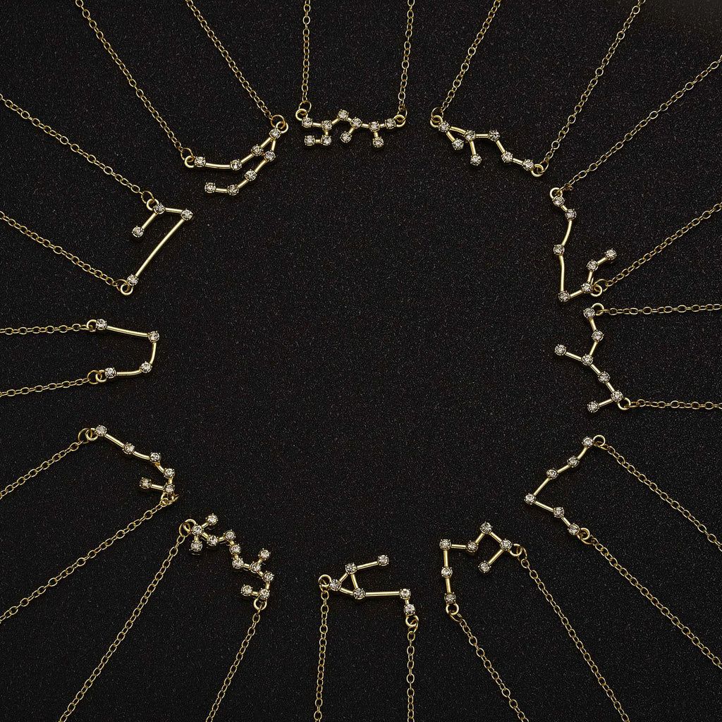 3 pc Zodiac Astrology Necklace