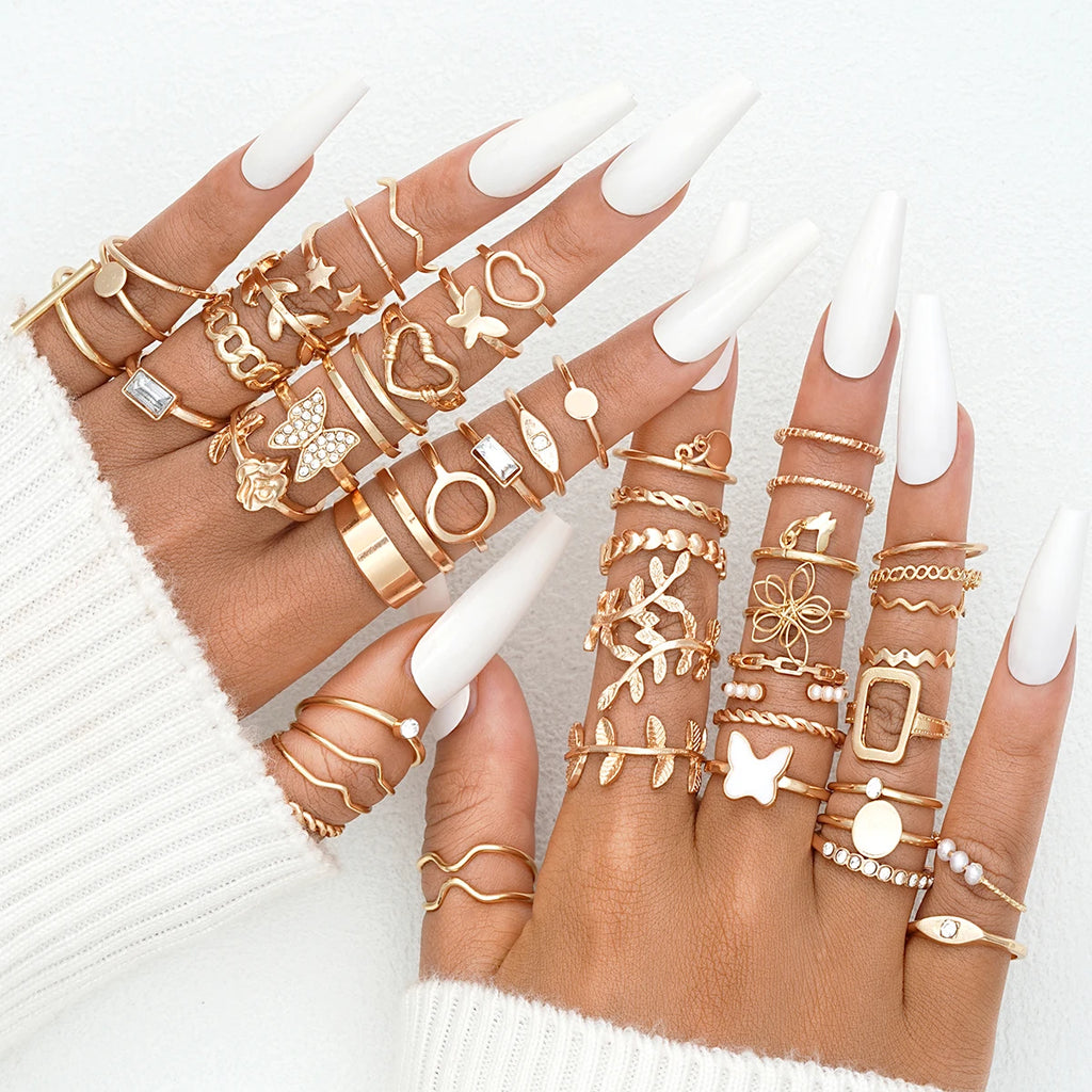 58 pc Accessory Jewelry Ring Set