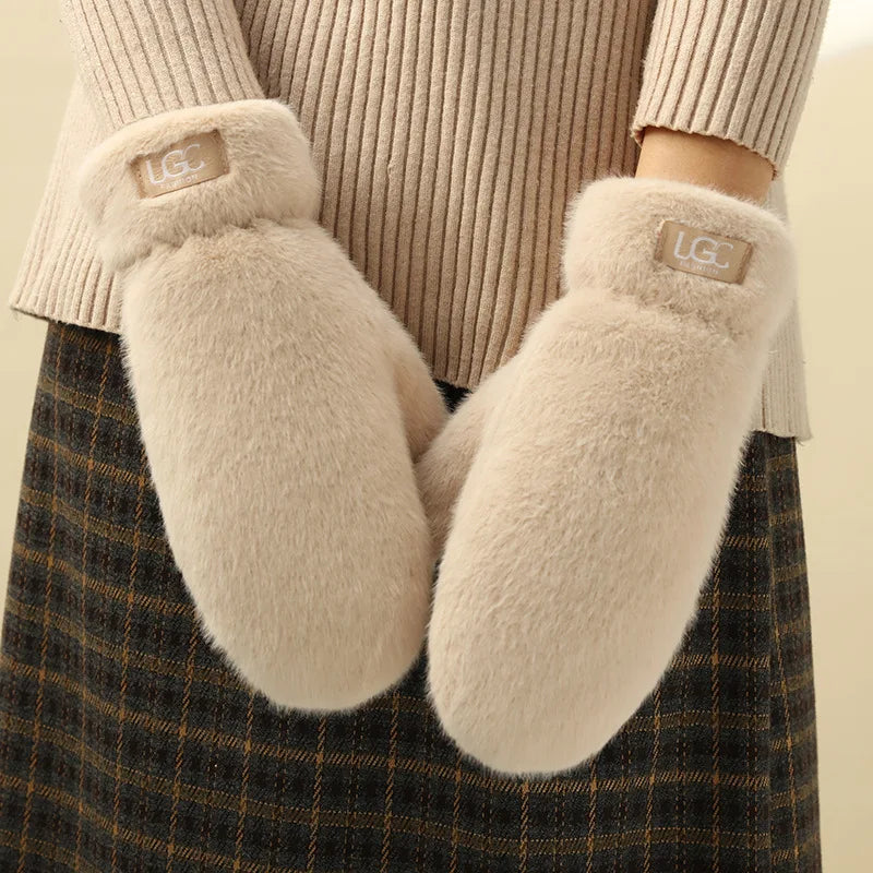 Plush Fuzzy Mittens