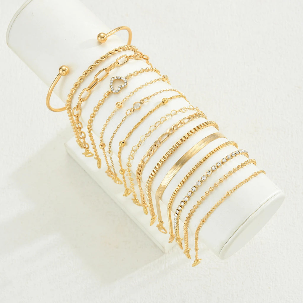Elegant Multi Piece Bracelet Set