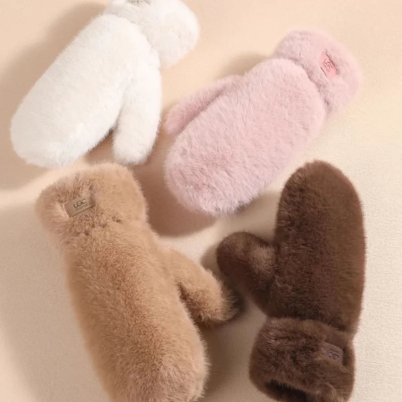 Plush Fuzzy Mittens