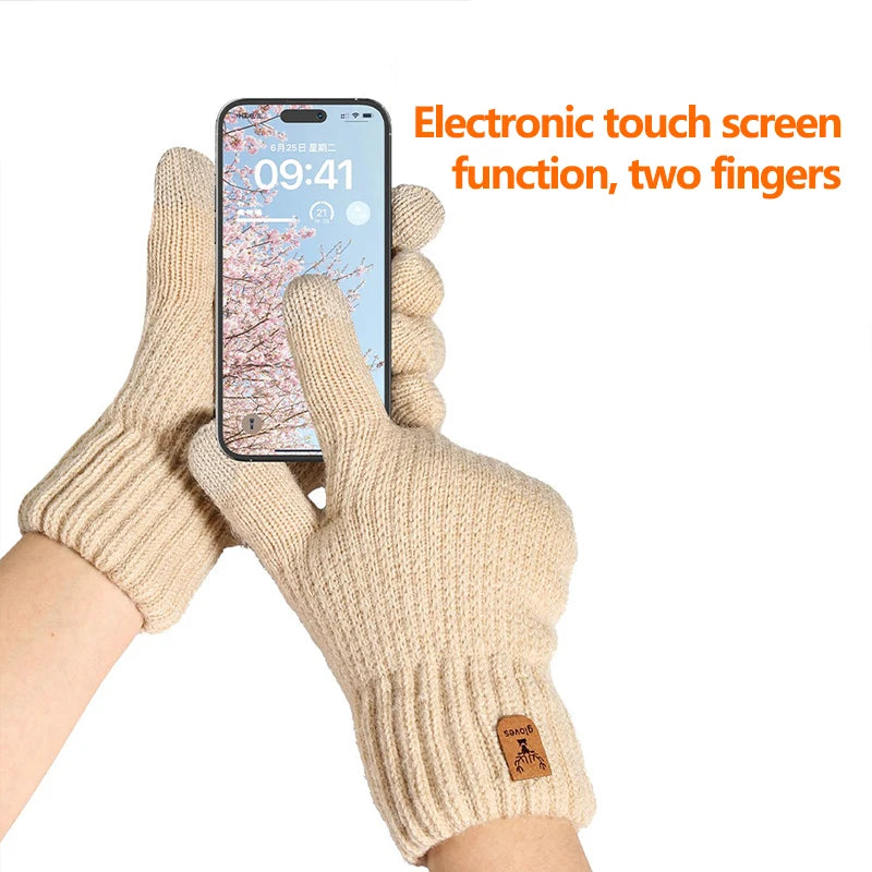 Winter Gloves with Thermal and Two Finger Touch