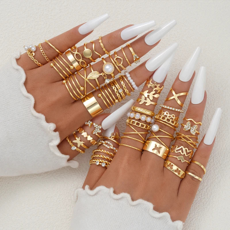 58 pc Accessory Jewelry Ring Set