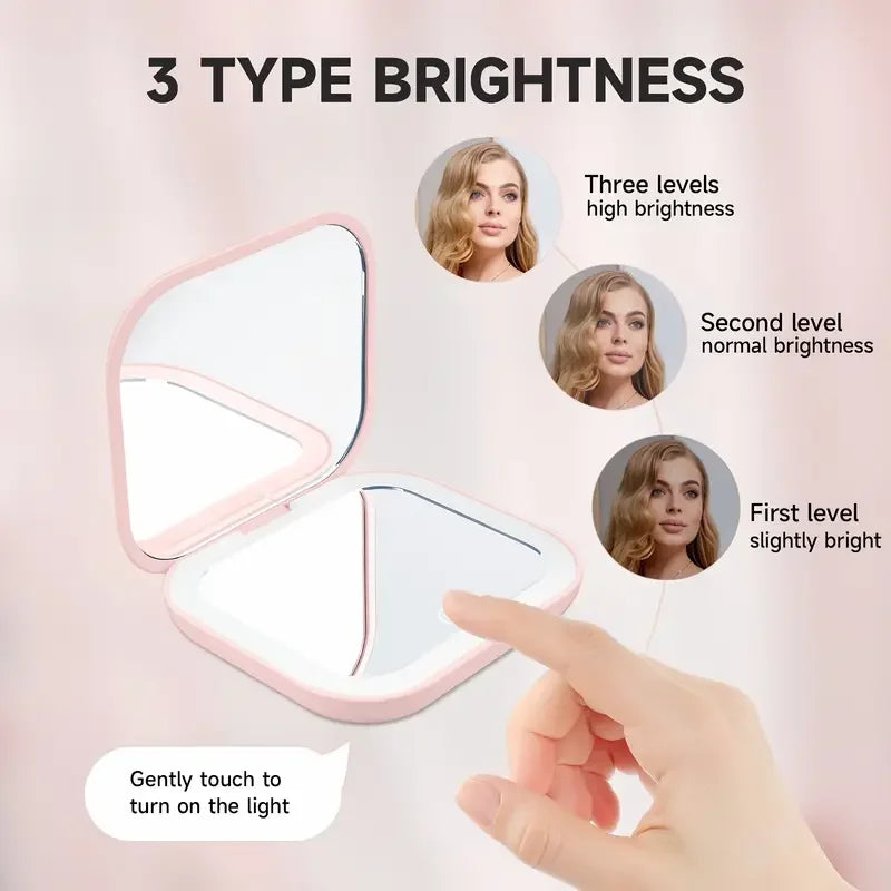 1X 2X Compact LED Mirror