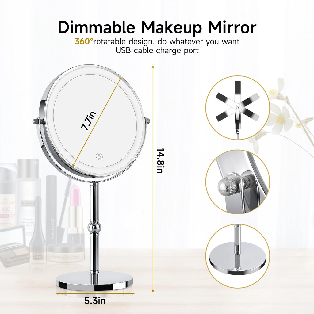 Touch Control Light Up Vanity Mirror