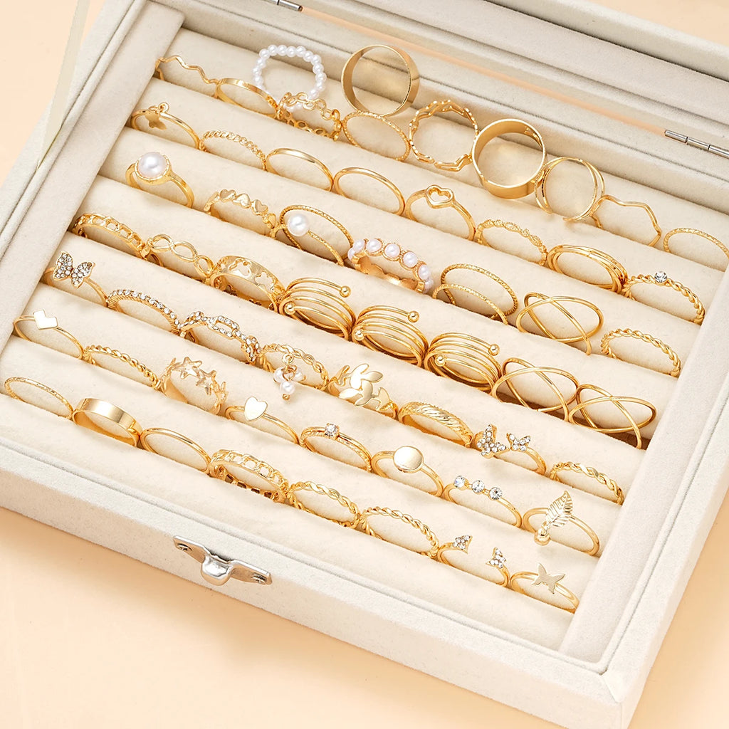 58 pc Accessory Jewelry Ring Set