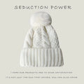Knitted Hat with Pom