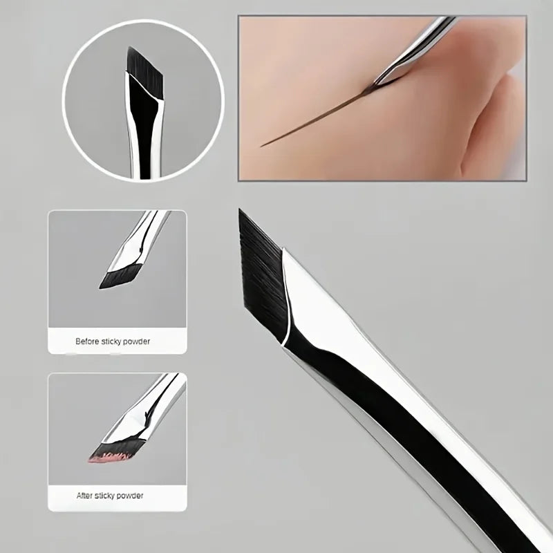 2 pc Ultra Fine Angled Eye Liner Brush