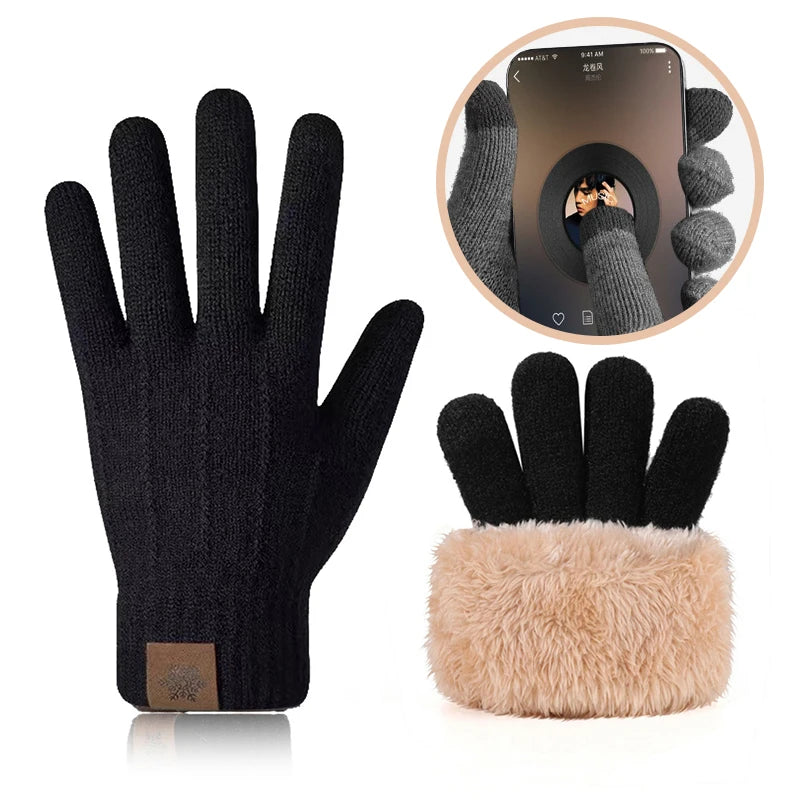Winter Gloves with Thermal and Two Finger Touch