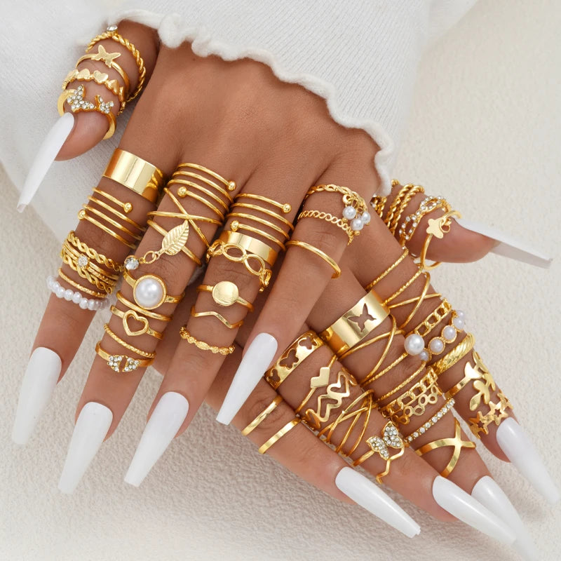 58 pc Accessory Jewelry Ring Set