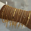 Elegant Multi Piece Bracelet Set