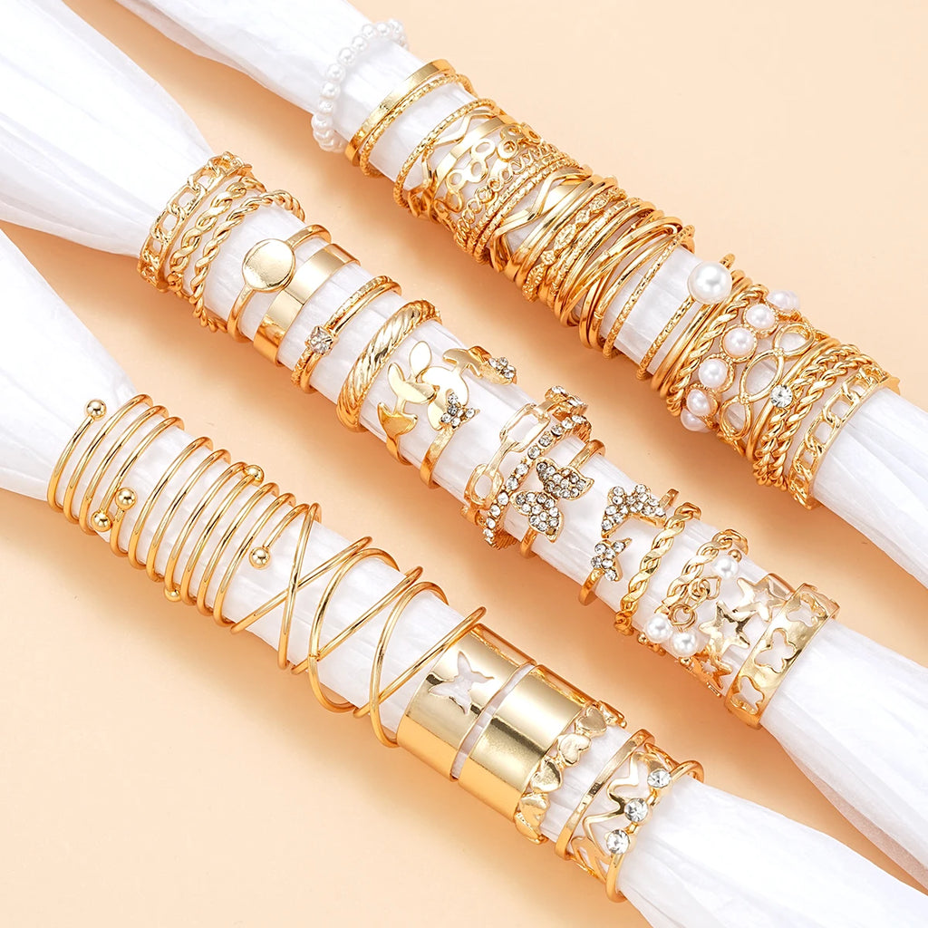 58 pc Accessory Jewelry Ring Set