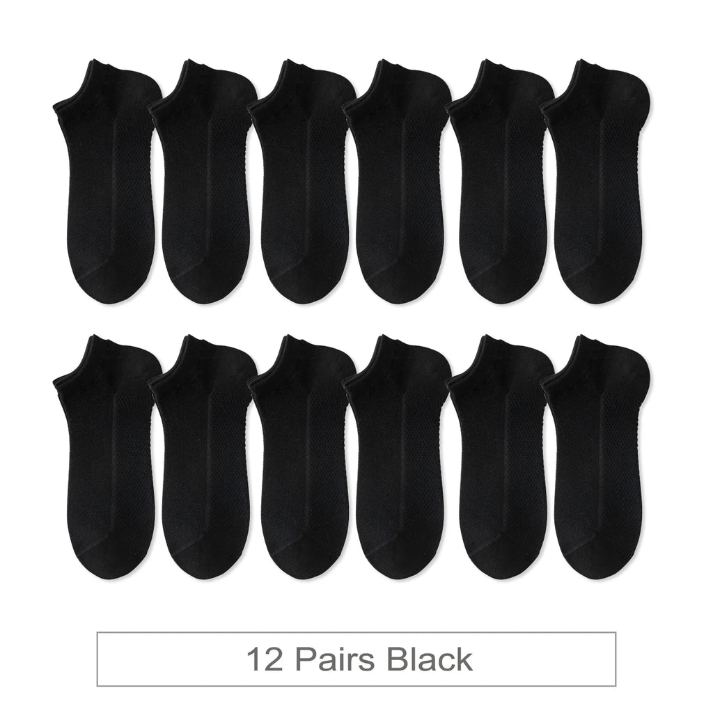 12 Pair Breathable Ankle Sock