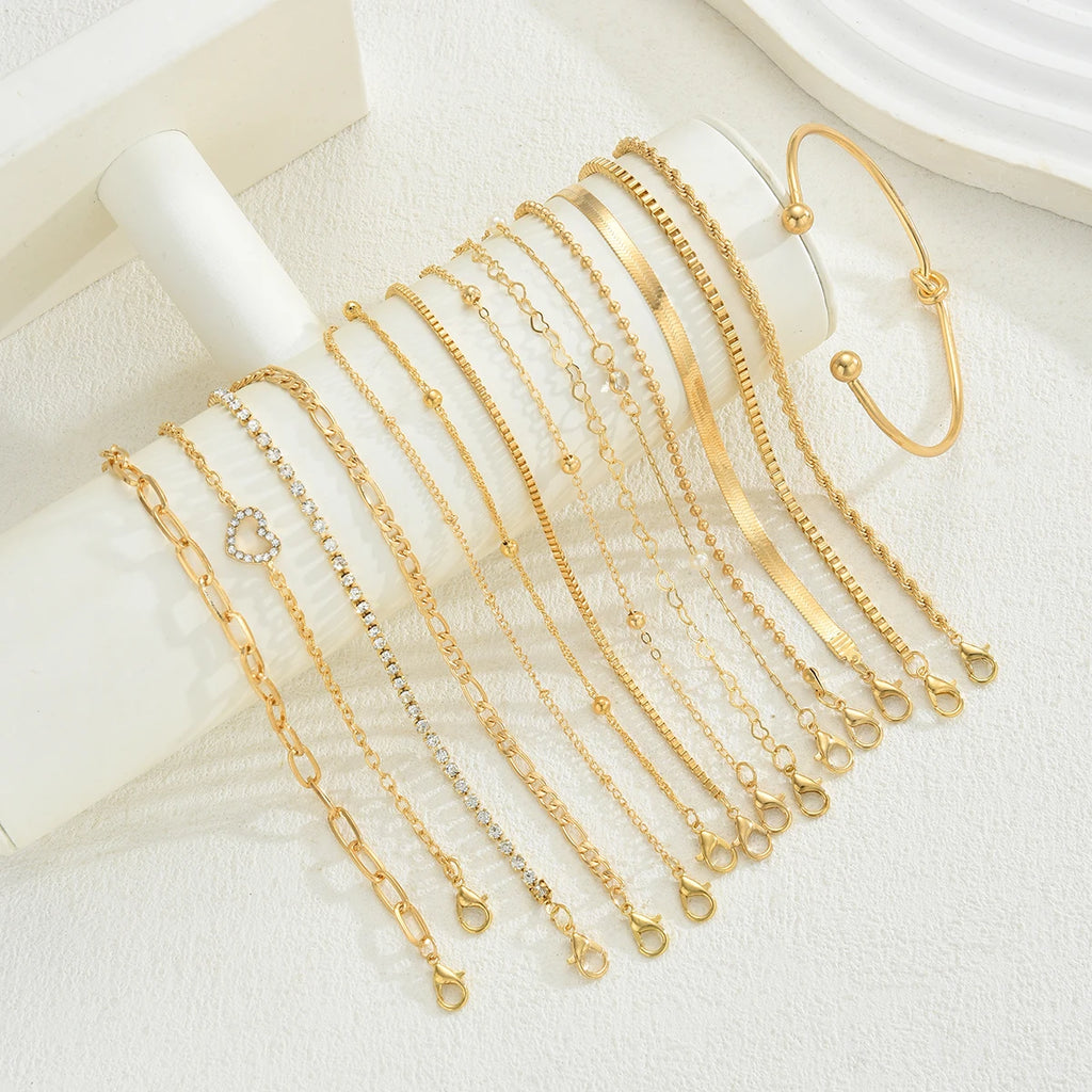 Elegant Multi Piece Bracelet Set